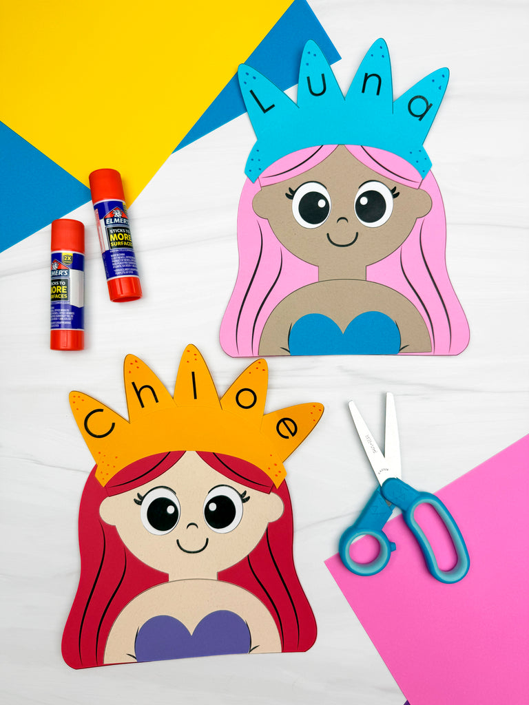Mermaid Name Craft Template