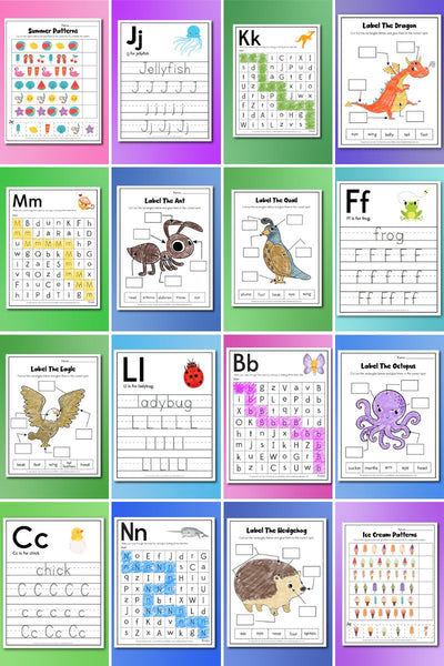 Alphabet Worksheets For Preschool & Kindergarten – Simple Everyday Mom
