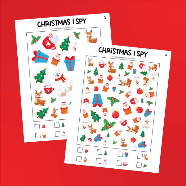 Christmas I Spy Printables