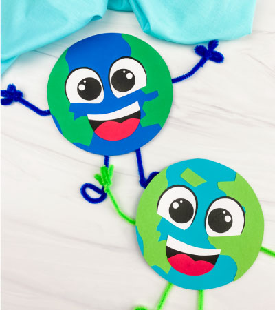 2 Earth paper crafts