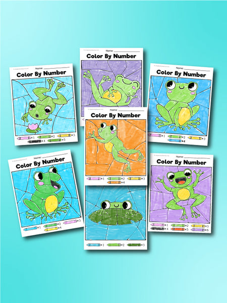 frog color by numbers