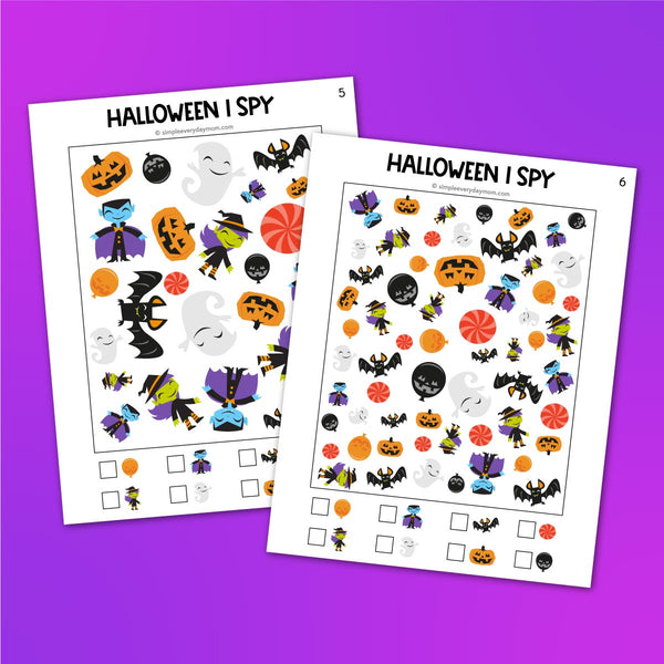 halloween i spy printables