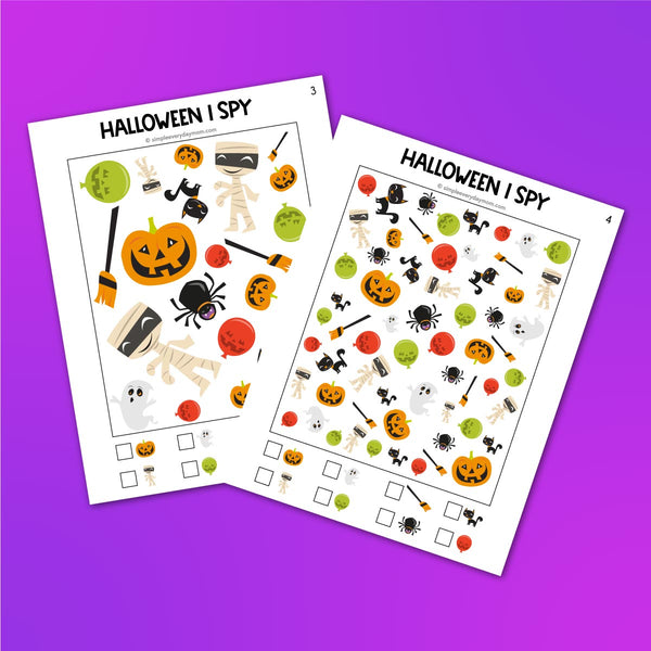 halloween i spy printables