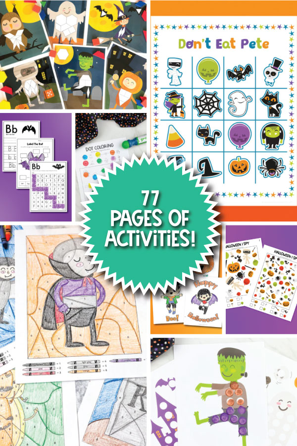 Halloween Printables For Kids Bundle