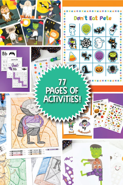 Halloween Printables For Kids Bundle