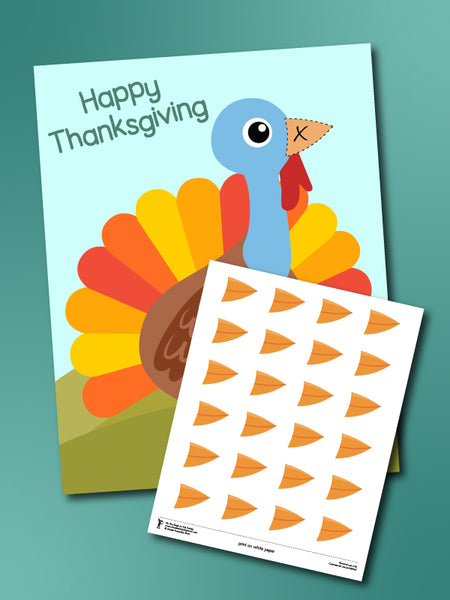 Pin The Beak on the Turkey Game