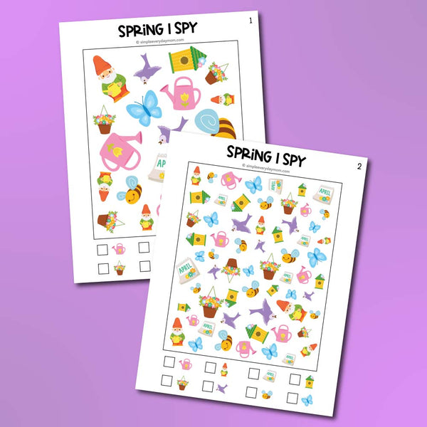 Spring I Spy Printables