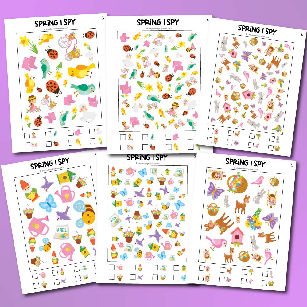 Spring I Spy Printables
