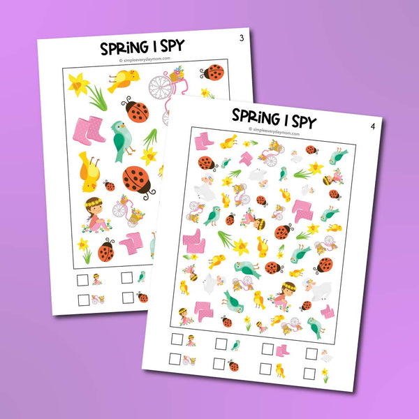 Spring I Spy Printables