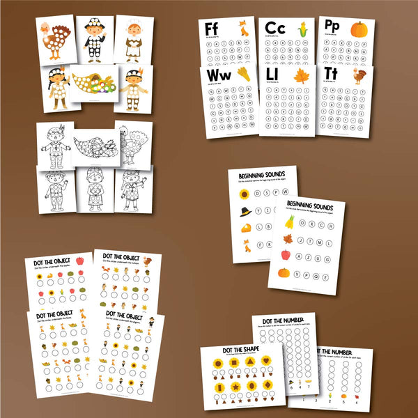 Thanksgiving do a dot printables