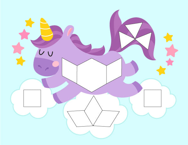 Unicorn Pattern Block Mats