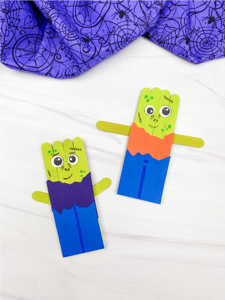 2 zombie popsicle stick crafts