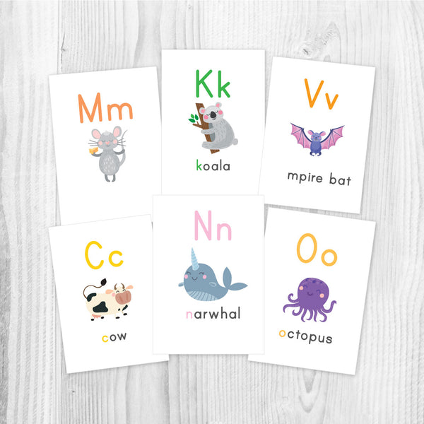 abc flashcards printable