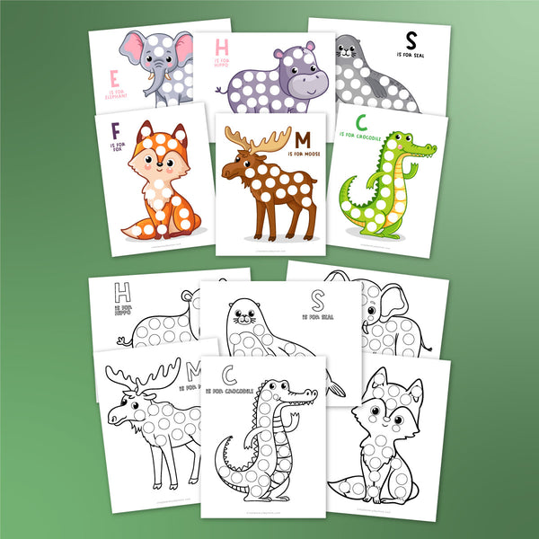 Animal Do A Dot Worksheets