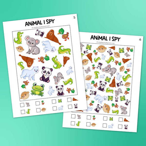 Animal I Spy Printables