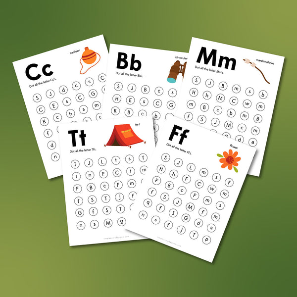 Camping Do A Dot Printables