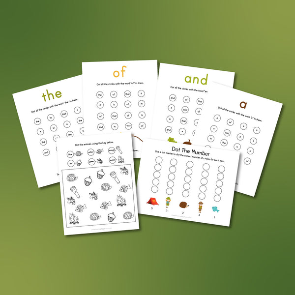 Camping Do A Dot Printables