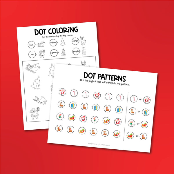 Christmas Do A Dot Printables