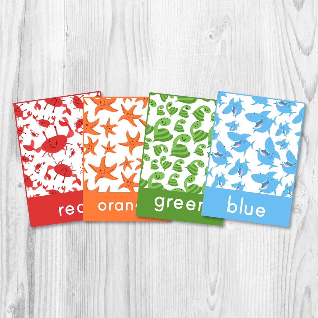 color flashcards