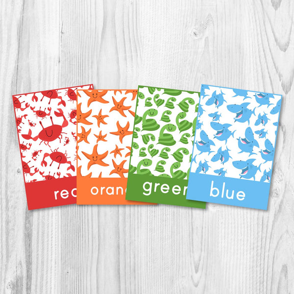 color flashcards