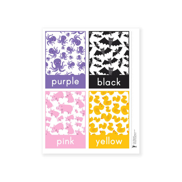 color flashcards