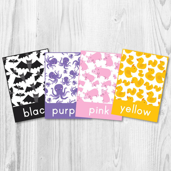 color flashcards