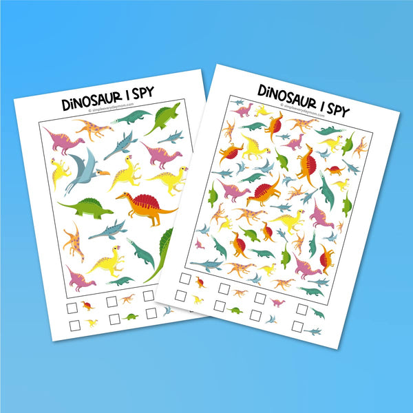 Dinosaur I Spy Printables