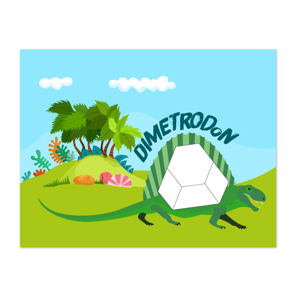 dinosaur pattern block mats