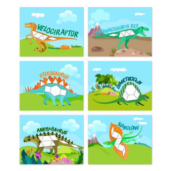 dinosaur tangram puzzles