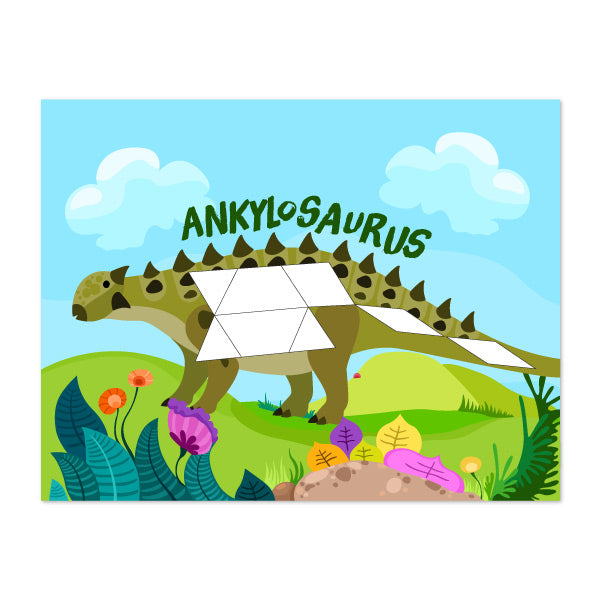 dinosaur pattern block puzzles