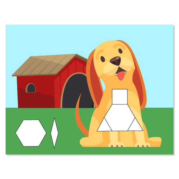 dog tangram puzzle pdf