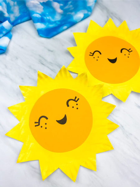 2 paper plate sun crafts