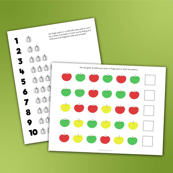 Fall Printables For Preschool