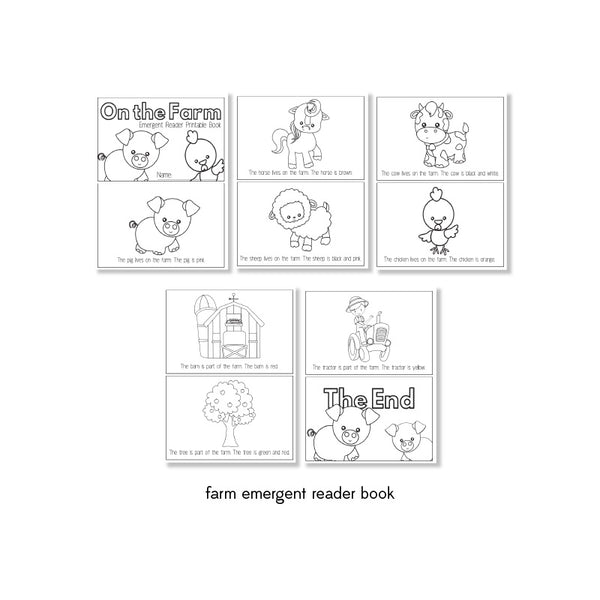 farm animal emergent reader book