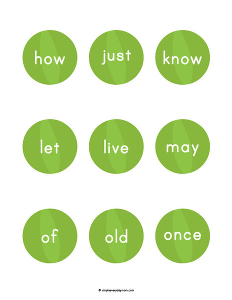 Seal Sight Word Game & ABC Game