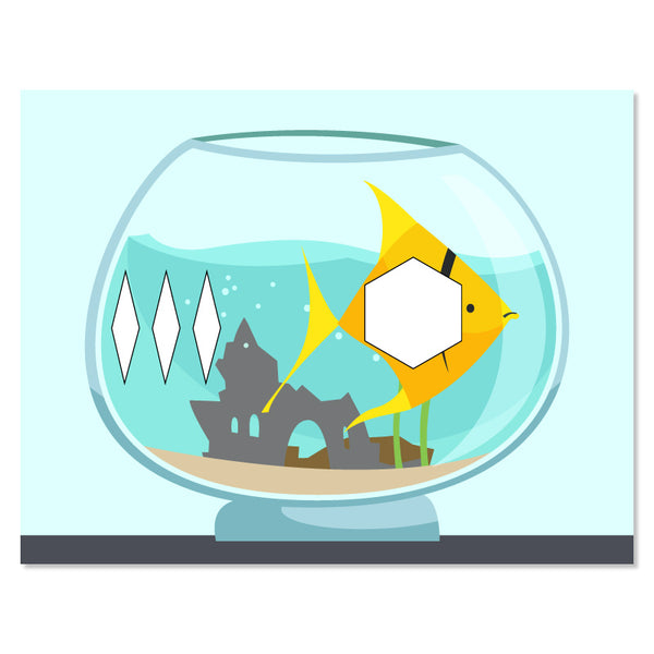 printable fish pattern block mat