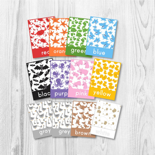 printable color flash cards