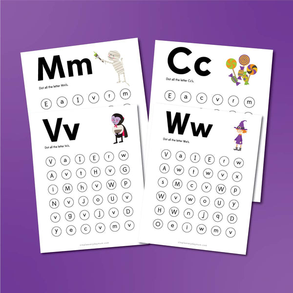 Halloween Do A Dot Printables