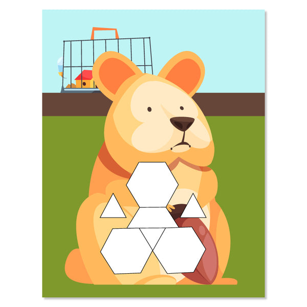 hamster pattern block mat