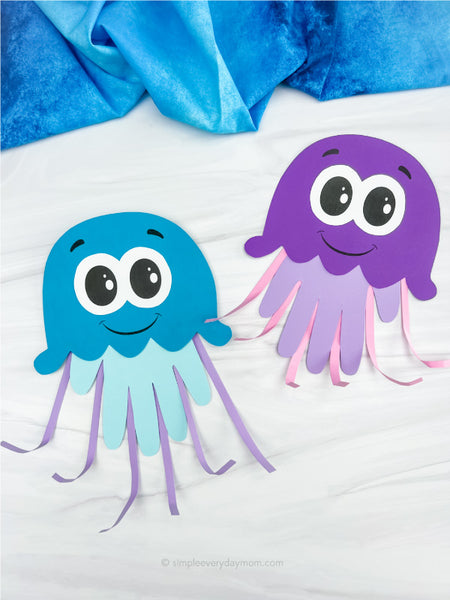 2 handprint jellyfish crafts