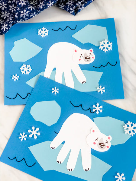 handprint polar bear