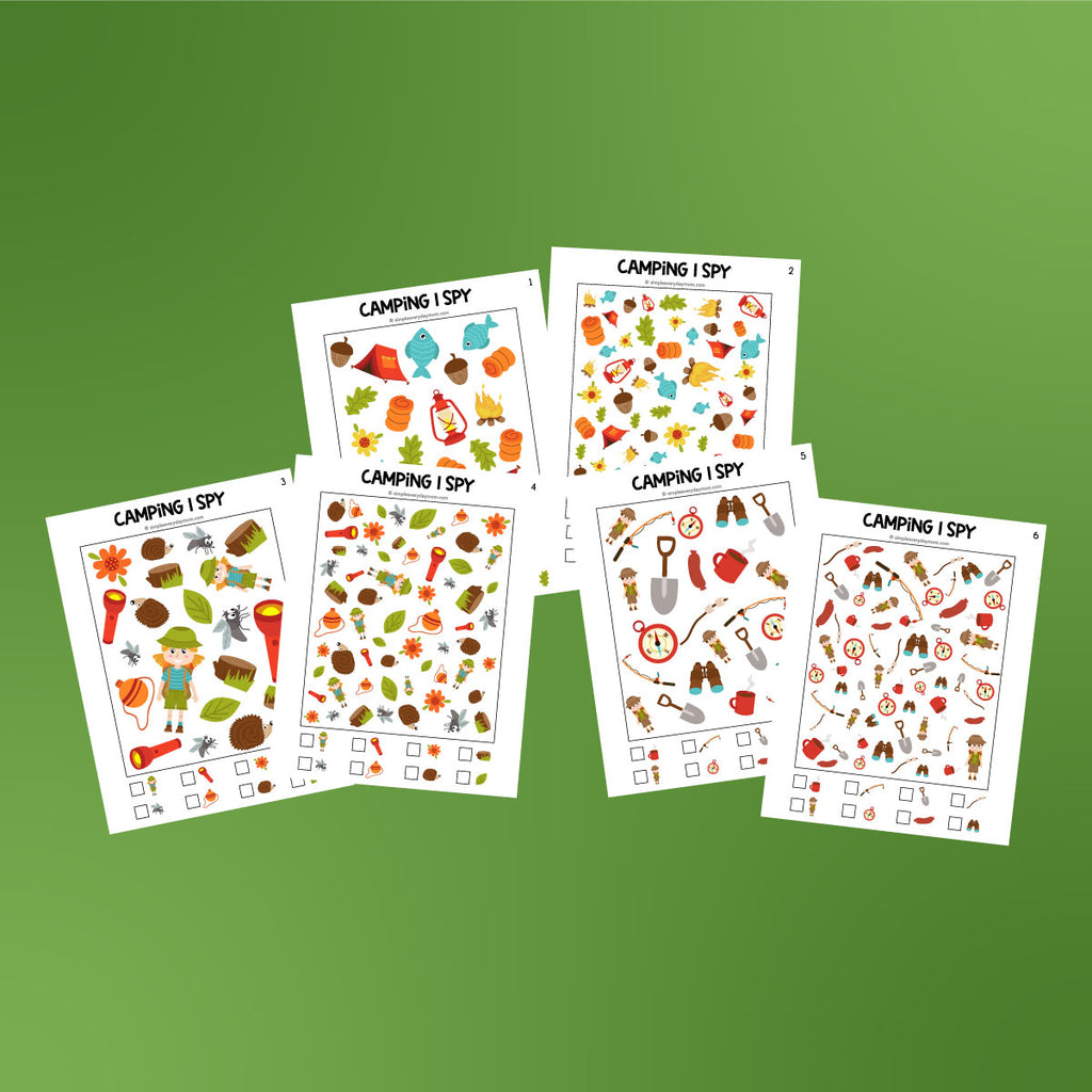 camping i spy printables