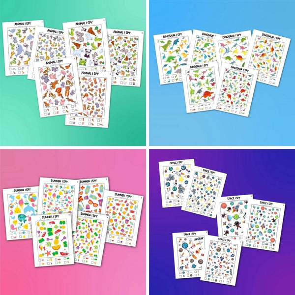collage of kids i spy printables images