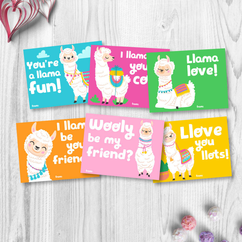 Llama Valentine's Day Cards