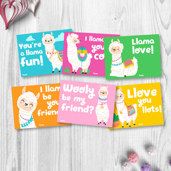 Llama Valentine's Day Cards