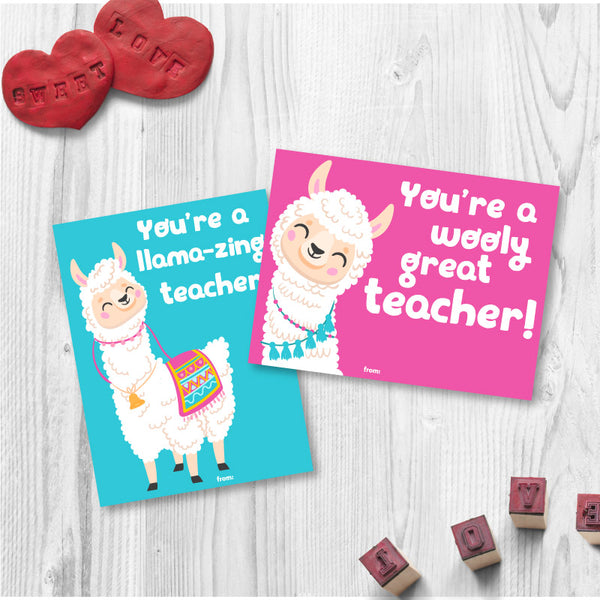 Llama Valentine's Day Cards