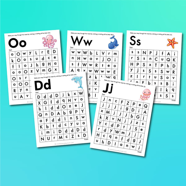 Ocean Animal Worksheets