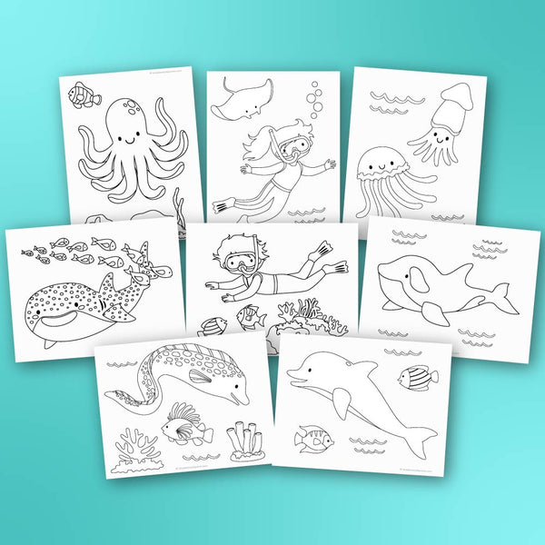 Ocean Coloring Pages For Kids