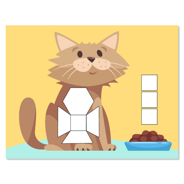 cat tangram puzzle mat