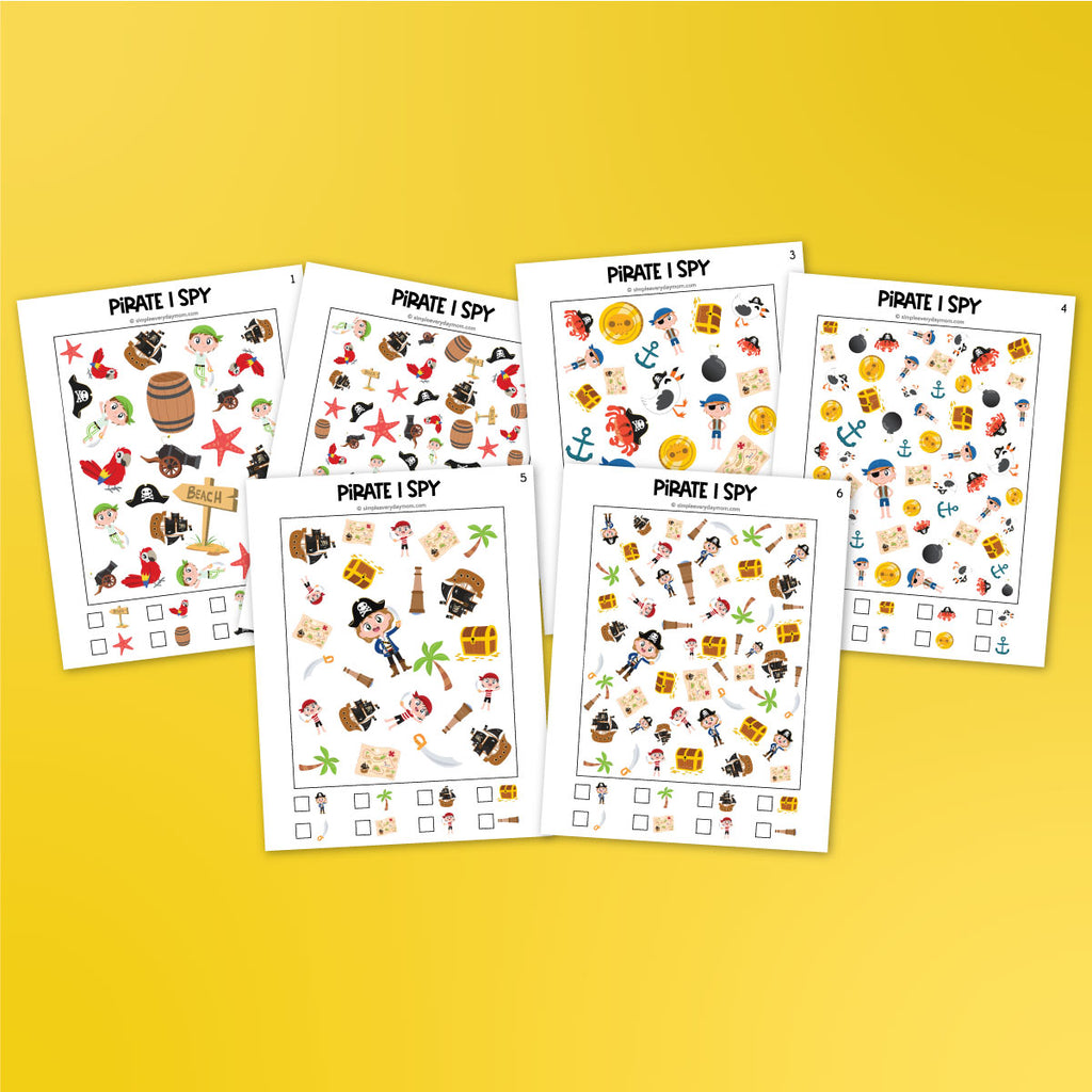 Pirate I Spy Printables